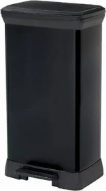Curver Deco Bin Metallics 50l schwarz