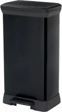 Curver Deco Bin Metallics 50l schwarz