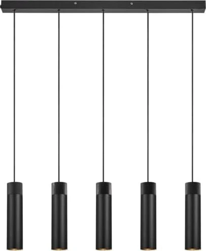 Nordlux Tilos LED Pendelleuchte 5-flammig schwarz