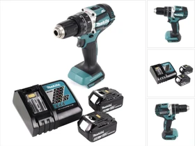 Makita DHP484RG Akku-Schlagbohrschrauber inkl. 2 Akkus 6.0Ah