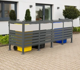 Westmann Planum 120 Mülltonnenbox 4x 240l anthrazit