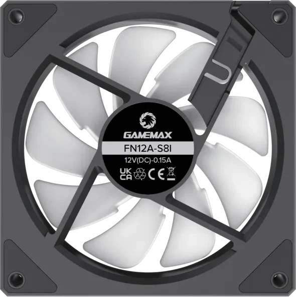 GameMax FN12A-S8I, schwarz, 120mm
