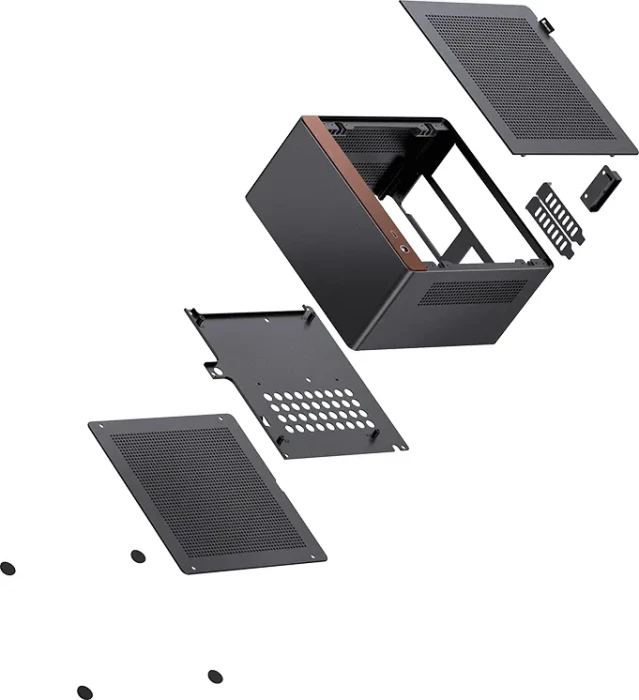 Jonsbo NV10, schwarz, Mini-ITX