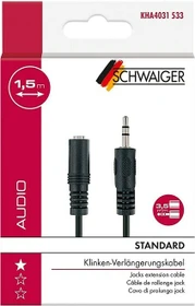 Schwaiger 3.5mm Klinke Verlängerungskabel 1.5m
