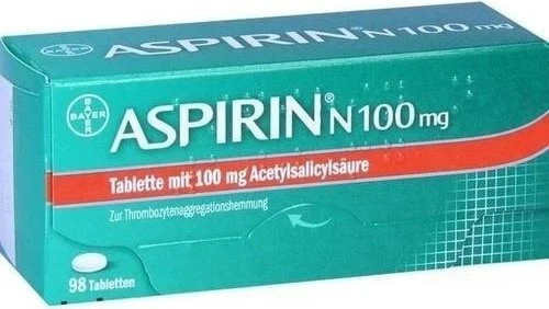 Bayer Aspirin N 100mg magensaftresistente Tabletten, 98 Stück