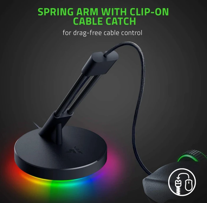 Razer Mouse Bungee V3 Chroma RGB, Mauskabelhalterung, schwarz