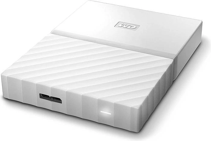 Western Digital WD My Passport Portable Storage weiß 2TB, USB 3.0 Micro-B