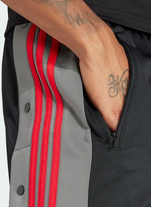 adidas Adicolor Classics Adibreak Trainingshose lang black/better scarlet/grey four (Herren)