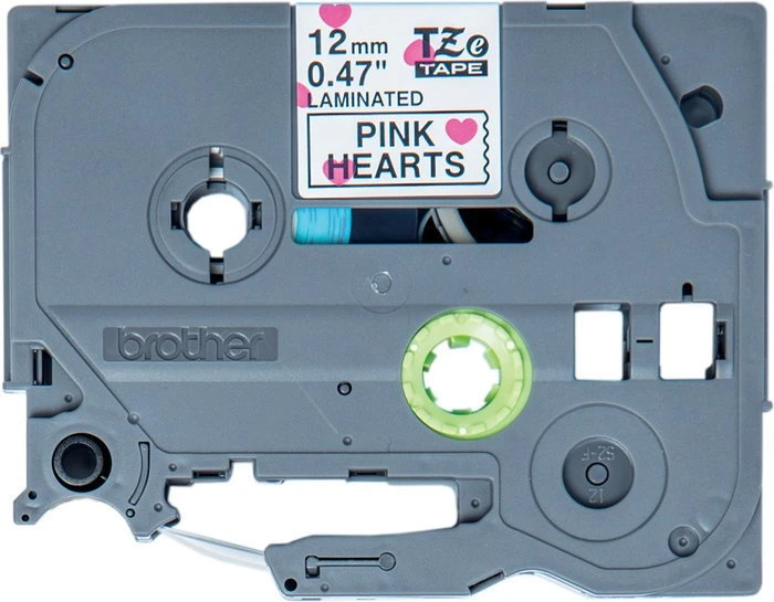 Brother TZe-MPPH31 Beschriftungsband, 12mm, schwarz/pink/weiß (Muster)