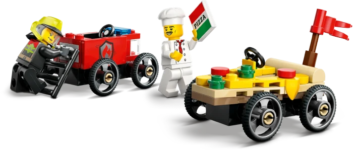 LEGO City - Pizzalieferwagen vs. Löschauto