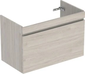 Geberit Renova Plan Unterschrank für Waschtisch 92.8x60.6x44.6cm, 1 Schublade, 1 Innenschublade, Nussbaum hickory hell