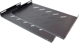 Good Connections 19" Fachboden, schwarz, 270mm Einbautiefe, 1HE, 2er-Pack