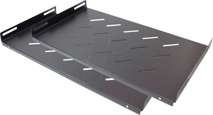 Good Connections 19" Fachboden, schwarz, 270mm Einbautiefe, 1HE, 2er-Pack