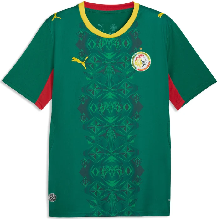 Puma FIFA WM 2026 Senegal Auswärtstrikot kurzarm wild green/puma red (Herren)