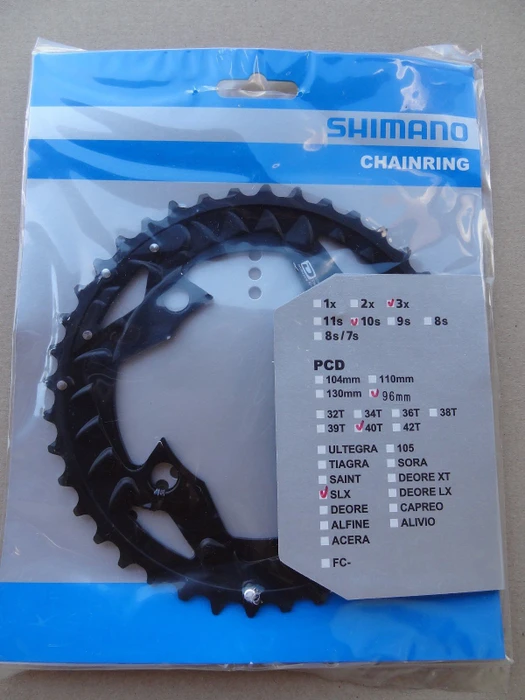 Shimano SLX FC-M672 40 Zähne Kettenblatt