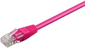 goobay Patchkabel, Cat5e, U/UTP, RJ-45/RJ-45, 1m, rosa
