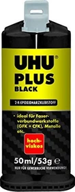 UHU Plus Black Hochviskos 2-Komponenten Epoxidharzkleber, 50ml