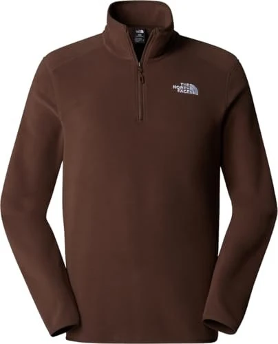 The North Face 100 Glacier Fleece 1/4 Zip Funktionsshirt langarm smokey brown (Herren)