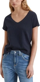 Marc O'Polo Regular V-Neck T-Shirt kurzarm manic midnight (Damen)