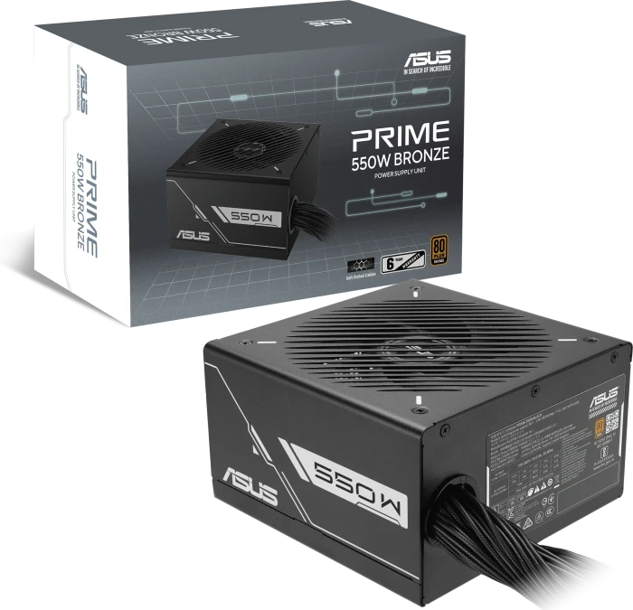 ASUS PRIME Bronze, PRIME-550B-BLACK, schwarz, 550W, ATX