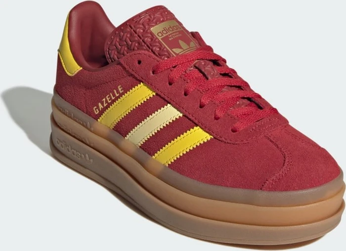 adidas Gazelle Bold team victory red/yellow/gold metallic (Junior)