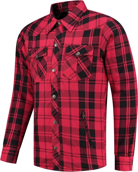 Rusty Stitches Neil V2 Herren Jacke rot/schwarz (verschiedene Größen)