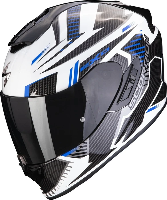 Scorpion EXO-1400 Evo Air Shell weiß/blau/schwarz