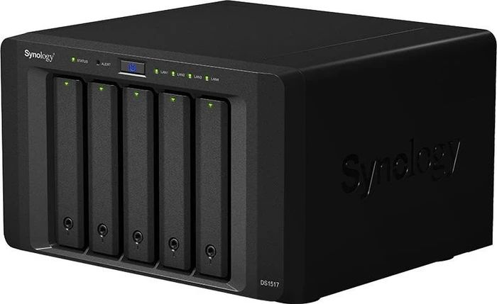 Synology DiskStation DS1517, 2GB RAM, 4x RJ-45 1000Base-T, 2x USB-A 3.0