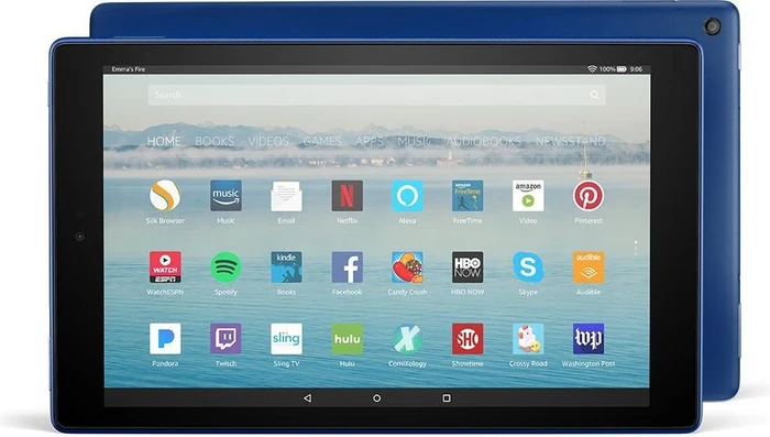 Amazon Fire HD 10 KFSUWI 2017, ohne Werbung, blau, 64GB