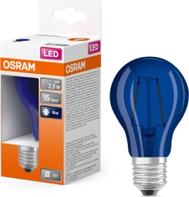 Osram Ledvance Star Decor Filament Classic A 4 2.5W/190 E27 blau