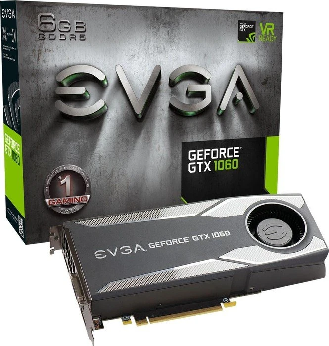 EVGA GeForce GTX 1060 Gaming, 6GB GDDR5, DVI, HDMI, 3x DP