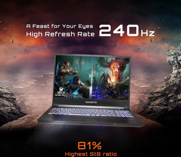 GIGABYTE A5, Ryzen 5 5600H, 16GB RAM, 512GB SSD, GeForce RTX 3060, DE