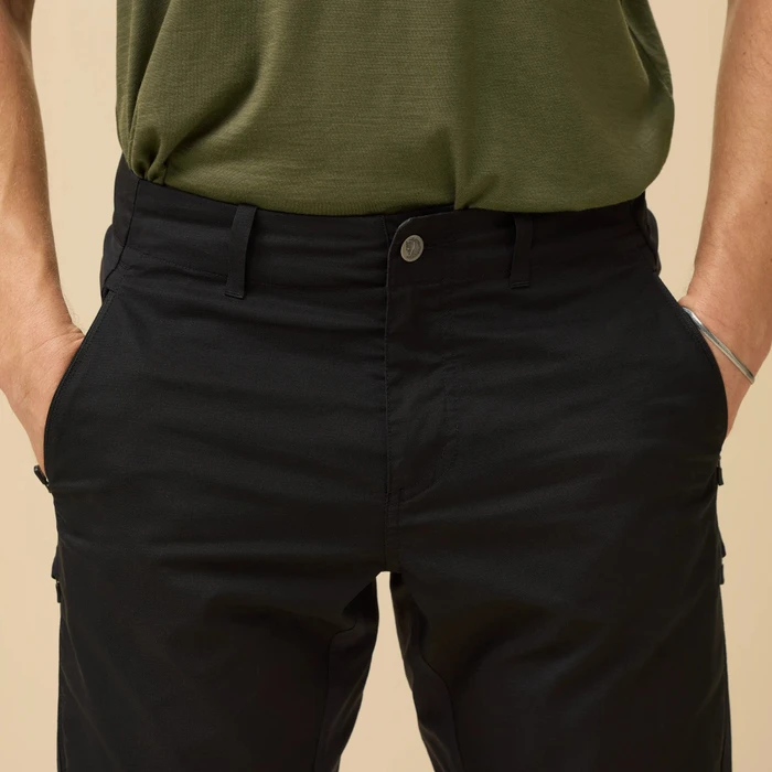 Fjällräven Hoja Hybrid Fahrradhose lang schwarz (Herren)