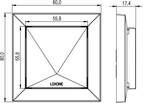 Loxone Raumklima Sensor Air anthrazit, Multisensor