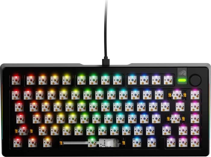 Glorious GMMK 3 Pro, Barebone Tastatur, 75%, schwarz, ANSI
