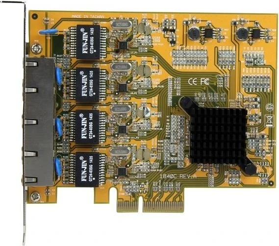 StarTech LAN-Adapter, 4x RJ-45, PCIe x4