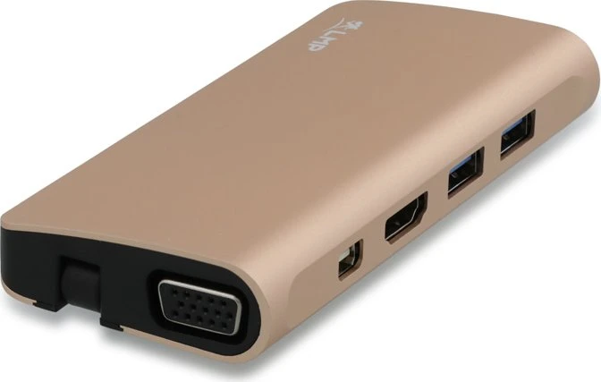 LMP USB-C Travel Dock, 9-Port, USB-C 3.0 [Stecker], gold