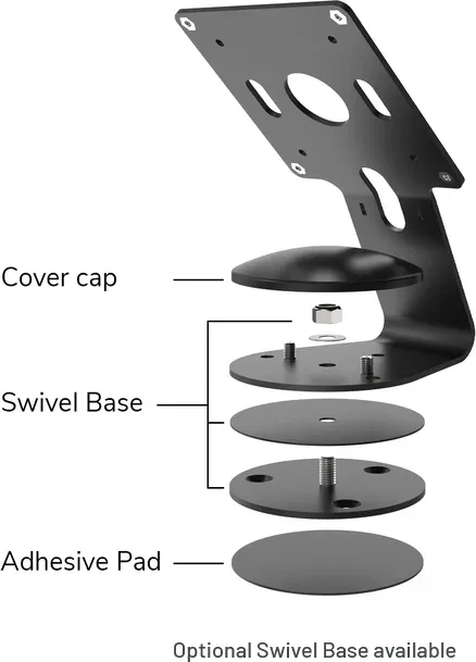 Compulocks iPad Kiosk, Counter Stand Core Swell Enclosure, Tablet-Stand für Apple iPad 10th/11th Gen, schwarz