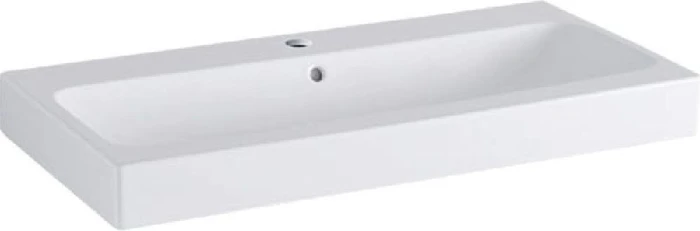 Geberit iCon Waschtisch 90cm, Hahnloch mittig, weiß