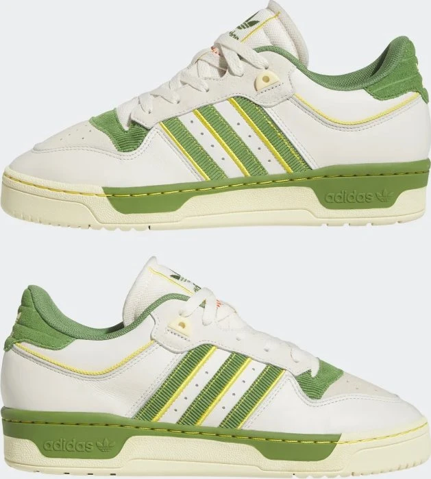 adidas Rivalry Low 86 chalk white/crew green/hazy yellow