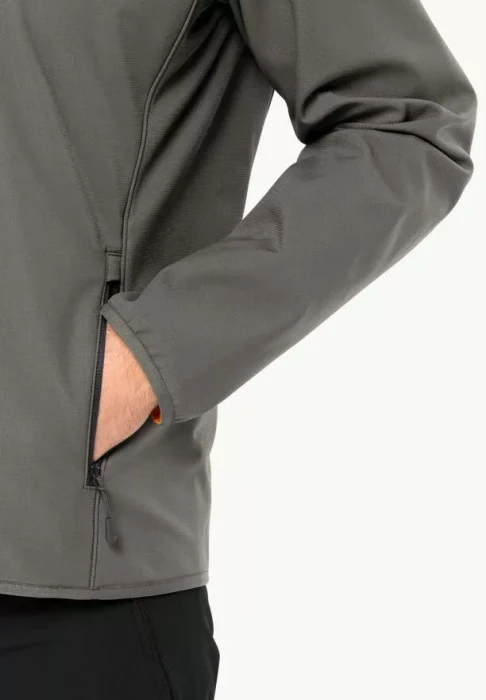 Jack Wolfskin Bornberg Hoody Funktionsjacke smokey grey (Herren)