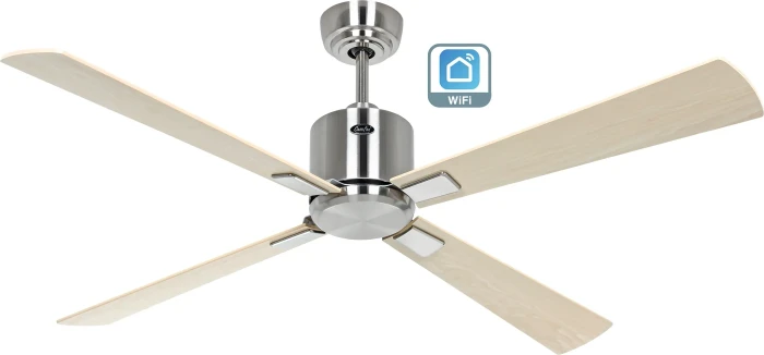 CasaFan Eco Neo III 132 BN-AH/BU WiFi Deckenventilator ahorn/buche/chrom gebürstet