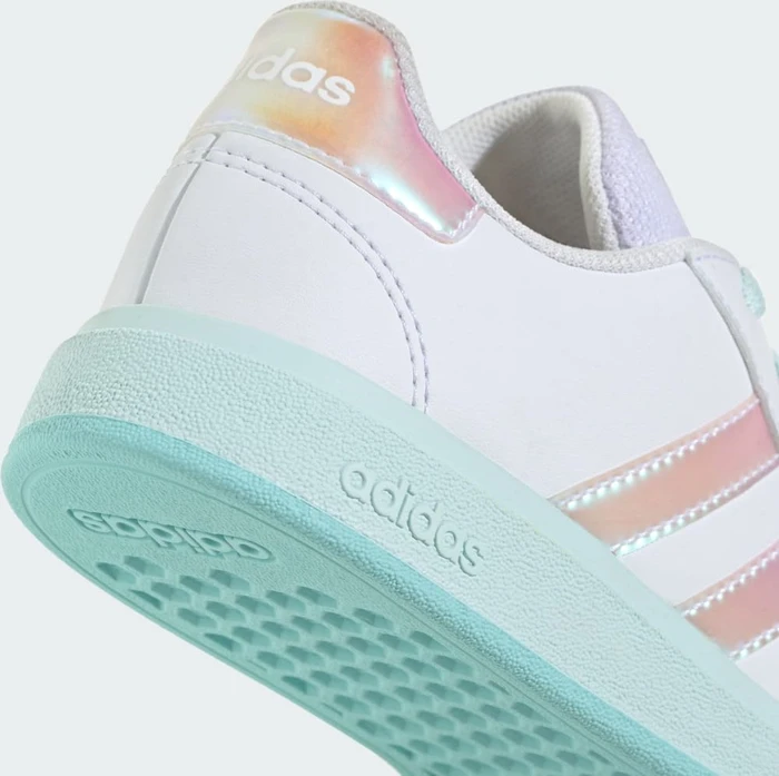 adidas Grand Court Lifestyle Lace Tennis cloud white/flash aqua/halo mint (Junior)