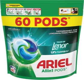Ariel Universal+ Allin1 Pods Lenor Touch of Unstoppables Waschmittel, 60 Stück