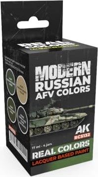 AK-Interactive 2nd Gen Real Colors Modern Russian AFV Colors Farbset, 4-tlg.