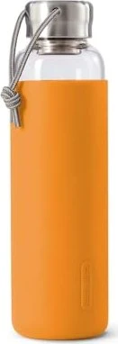 black+blum Glas Trinkflasche 600ml orange