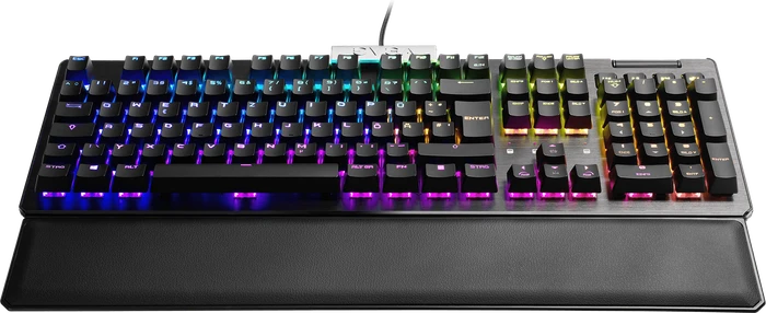 EVGA Z15, LEDs RGB, schwarz, Kailh SPEED Silver, USB, FR