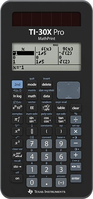 Texas Instruments TI-30X Pro MathPrint, schwarz