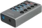 LogiLink USB-Hub mit Ladeanschluss, 4x USB-A 3.0, USB-B 3.0 [Buchse] Vorschaubild