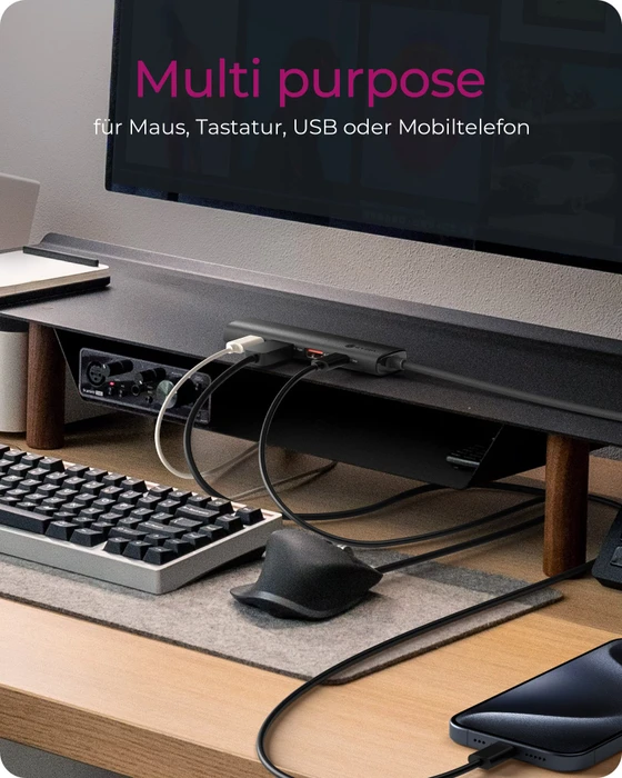 RaidSonic Icy Box IB-HUB1437-CPD 4-Port USB Hub mit Power Delivery, USB-C 3.1 [Stecker]